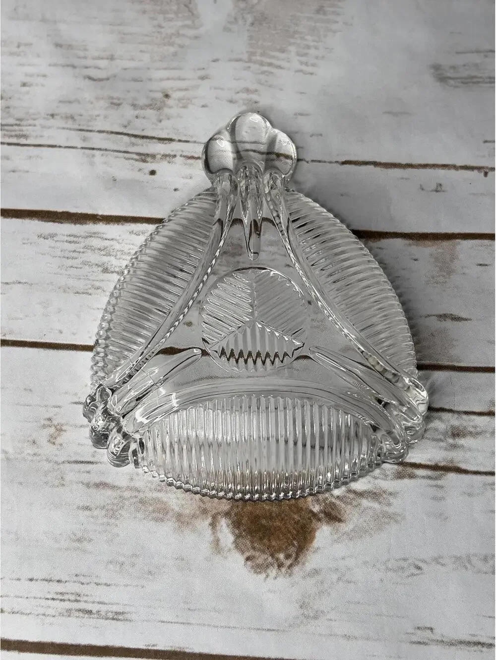 Vintage Hazel Atlas‎ Art Deco triangle Candy / Condiment dish 1930-40